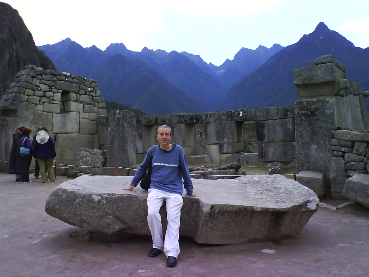 Machu Pichu. Fragmento de edificio inca.